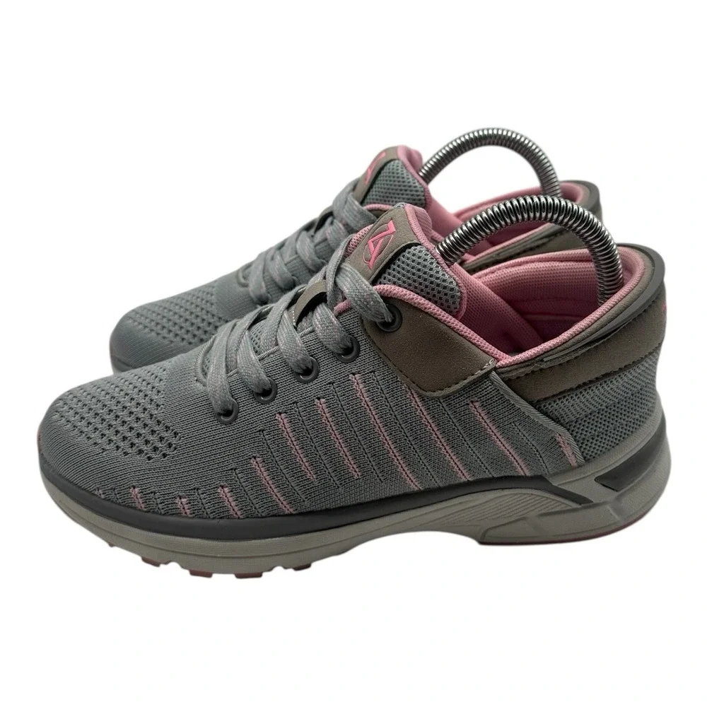 Zeba Hands Free Shoes Women's Size 9‎ N NARROW Gray Pink Comfort Walking Sneaker